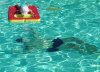 Zan on Dive Float Looking Down in pool.JPG